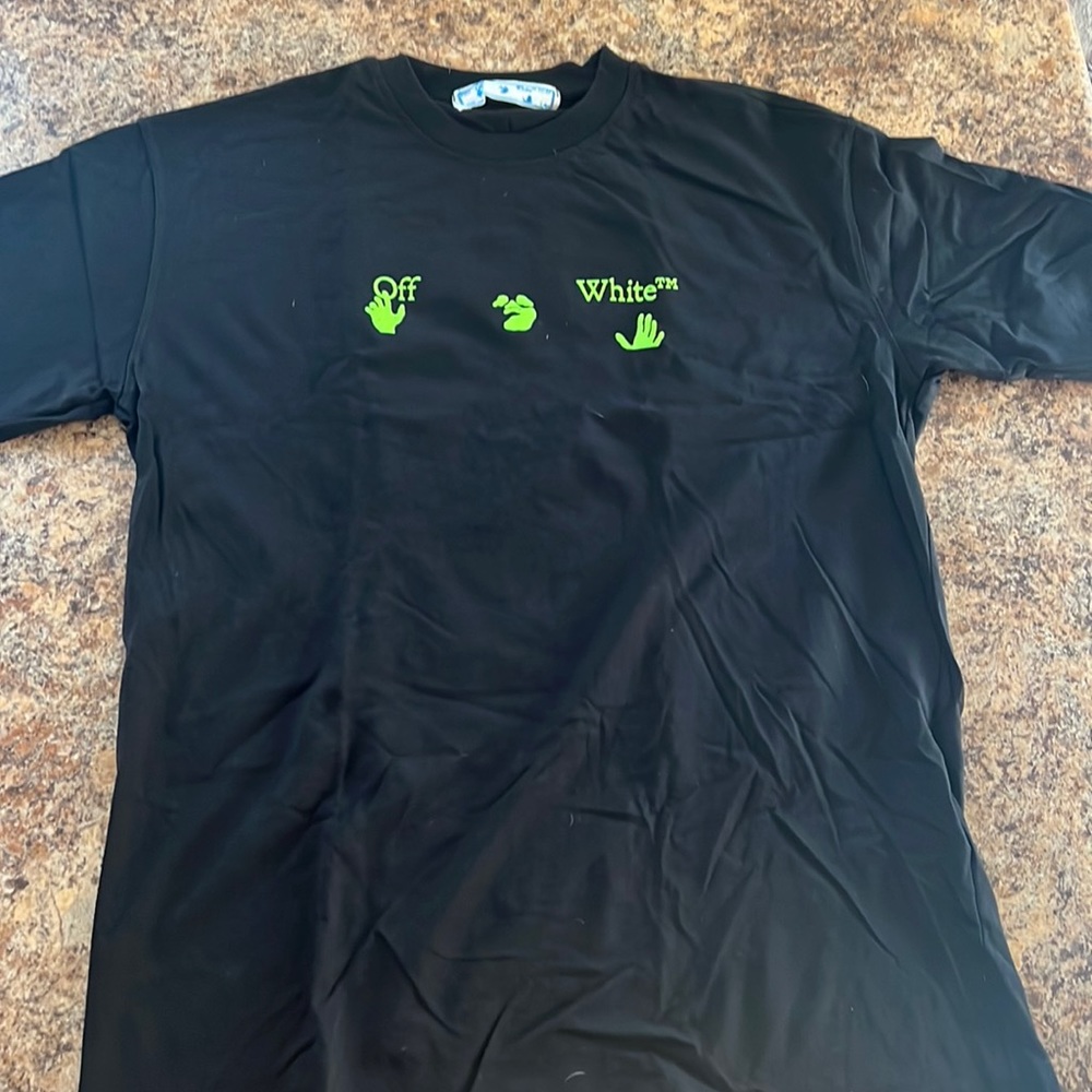 Off-White Shirt Size XL fits tighter WORN ONCE (will ship immediately)